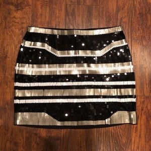 Geometric Sequin skirt